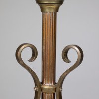 W. A. S. Benson. A Rare Arts & Crafts Telescopic Adjustable Copper & Brass Table Lamp - Thumbnail 11