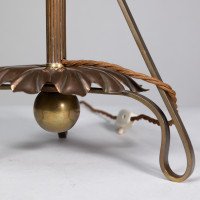 W. A. S. Benson. A Rare Arts & Crafts Telescopic Adjustable Copper & Brass Table Lamp - Thumbnail 15