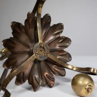 W. A. S. Benson. A Rare Arts & Crafts Telescopic Adjustable Copper & Brass Table Lamp - Thumbnail 17