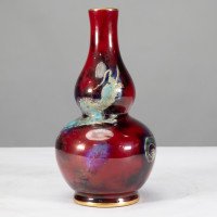 Bernard Moore. A Red Flambe Vase Decorated with a Dragon in the Japanese Style - Thumbnail 4