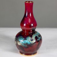 Bernard Moore. A Red Flambe Vase Decorated with a Dragon in the Japanese Style - Thumbnail 10