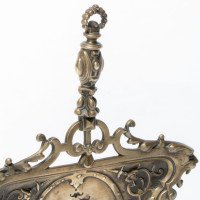 A Gothic Revival Solid Brass Crumb Tray with Tigers Heads & Floral Decors - Thumbnail 9