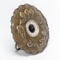 A Little Arts & Crafts Copper Table Clock in the Shape of a Flower Head - Thumbnail 6