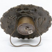 A Little Arts & Crafts Copper Table Clock in the Shape of a Flower Head - Thumbnail 8