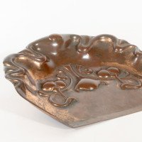 Beldray. An Arts & Crafts Copper Crumb Tray with Impressed Floral Decoration - Thumbnail 6