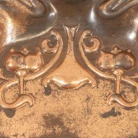 Beldray. An Arts & Crafts Copper Crumb Tray with Impressed Floral Decoration - Thumbnail 12