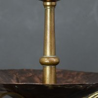 Benham & Froud. A Pair of Arts & Crafts Copper Night Candle Holder W. Flower Head - Thumbnail 14
