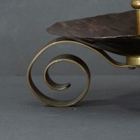 Benham & Froud. A Pair of Arts & Crafts Copper Night Candle Holder W. Flower Head - Thumbnail 16