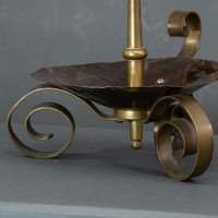 Benham & Froud. A Pair of Arts & Crafts Copper Night Candle Holder W. Flower Head - Thumbnail 15