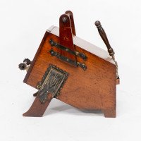 Dr Christopher Dresser – Aesthetic Movement Walnut Coal Box with Brass Panels - Thumbnail 5