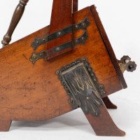 Dr Christopher Dresser – Aesthetic Movement Walnut Coal Box with Brass Panels - Thumbnail 11