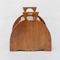 W. J. Neatby, Attributed – Arts and Crafts Oak Coal Box with Stylized Handles - Thumbnail 4