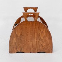 W. J. Neatby, Attributed – Arts and Crafts Oak Coal Box with Stylized Handles - Thumbnail 5
