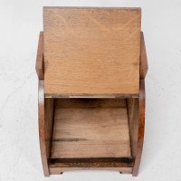 W. J. Neatby, Attributed – Arts and Crafts Oak Coal Box with Stylized Handles - Thumbnail 8