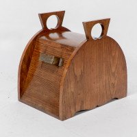 W. J. Neatby, Attributed – Arts and Crafts Oak Coal Box with Stylized Handles - Thumbnail 20