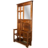 Shapland & Petter. A Good Arts & Crafts Oak Hallstand - Thumbnail 2