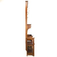 Shapland & Petter. A Good Arts & Crafts Oak Hallstand - Thumbnail 4