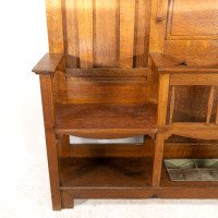Shapland & Petter. A Good Arts & Crafts Oak Hallstand - Thumbnail 10