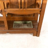 Shapland & Petter. A Good Arts & Crafts Oak Hallstand - Thumbnail 18