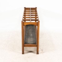 An Arts & Crafts Oak Stick & Umbrella Stand with Fourteen Sections - Thumbnail 4