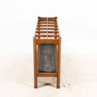 An Arts & Crafts Oak Stick & Umbrella Stand with Fourteen Sections - Thumbnail 7