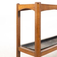 An Arts & Crafts Oak Stick & Umbrella Stand with Fourteen Sections - Thumbnail 10
