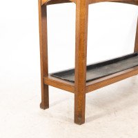An Arts & Crafts Oak Stick & Umbrella Stand with Fourteen Sections - Thumbnail 11