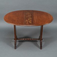 Thomas Jeckyll, attributed. Subtle Anglo-Japanese Style Drop Leaf Oak Occasional Table - Thumbnail 10