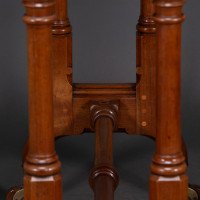 Charles Bevan for Marsh & Jones – Gothic Revival Burr Walnut Sutherland Table. - Thumbnail 7
