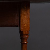 Charles Bevan for Marsh & Jones – Gothic Revival Burr Walnut Sutherland Table. - Thumbnail 16