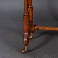 Charles Bevan for Marsh & Jones – Gothic Revival Burr Walnut Sutherland Table. - Thumbnail 20