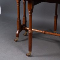 Charles Bevan for Marsh & Jones – Gothic Revival Burr Walnut Sutherland Table. - Thumbnail 19