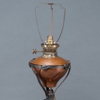 W. A. S. Benson –  Rare Arts & Crafts Iron Telescopic Standard or Floor Lamp - Thumbnail 6
