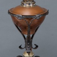 W. A. S. Benson –  Rare Arts & Crafts Iron Telescopic Standard or Floor Lamp - Thumbnail 8