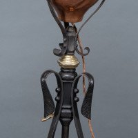 W. A. S. Benson –  Rare Arts & Crafts Iron Telescopic Standard or Floor Lamp - Thumbnail 12