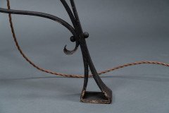 W. A. S. Benson –  Rare Arts & Crafts Iron Telescopic Standard or Floor Lamp - Thumbnail 21