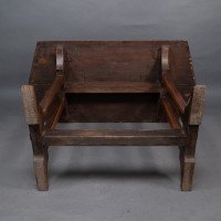 A Cotswold-style Oak Refectory Dining or Library Table with Carved Chevron Detailing - Thumbnail 16