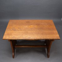 Liberty & Co., attributed. A Small Arts & Crafts Oak Dining Table - Thumbnail 15