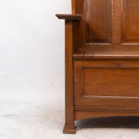 Wylie & Lochhead, M. H. Baillie Scott, an Arts & Crafts Glasgow School Oak Settle - Thumbnail 9