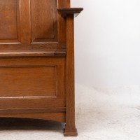 Wylie & Lochhead, M. H. Baillie Scott, an Arts & Crafts Glasgow School Oak Settle - Thumbnail 10