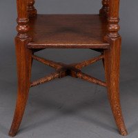 Jas Shoolbred, Attributed – Aesthetic Movement Oak Octagonal Side Table - Thumbnail 11