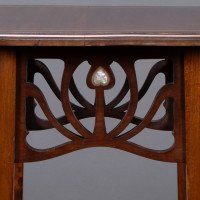 Liberty & Co., attributed. An Arts & Crafts Mahogany Occasional Table with Mother-Of-Pearl Inlays - Thumbnail 10