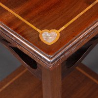 Liberty & Co., attributed. An Arts & Crafts Mahogany Occasional Table with Mother-Of-Pearl Inlays - Thumbnail 16