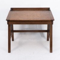 G F Hardy. An Arts & Crafts Oak Childs Desk with a Slanted Writing Area & Storage Underneath - Thumbnail 2