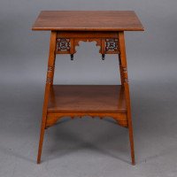 Liberty & Co., A Rare Moorish Anglo-Japanese Walnut Side Table - Thumbnail 2