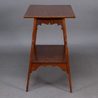 Liberty & Co., A Rare Moorish Anglo-Japanese Walnut Side Table - Thumbnail 4