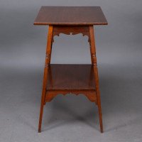 Liberty & Co., A Rare Moorish Anglo-Japanese Walnut Side Table - Thumbnail 7
