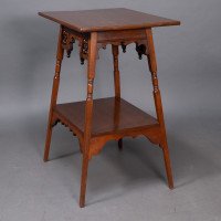 Liberty & Co., A Rare Moorish Anglo-Japanese Walnut Side Table - Thumbnail 8