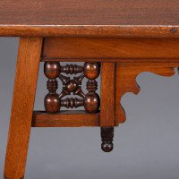 Liberty & Co., A Rare Moorish Anglo-Japanese Walnut Side Table - Thumbnail 10