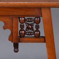 Liberty & Co., A Rare Moorish Anglo-Japanese Walnut Side Table - Thumbnail 11